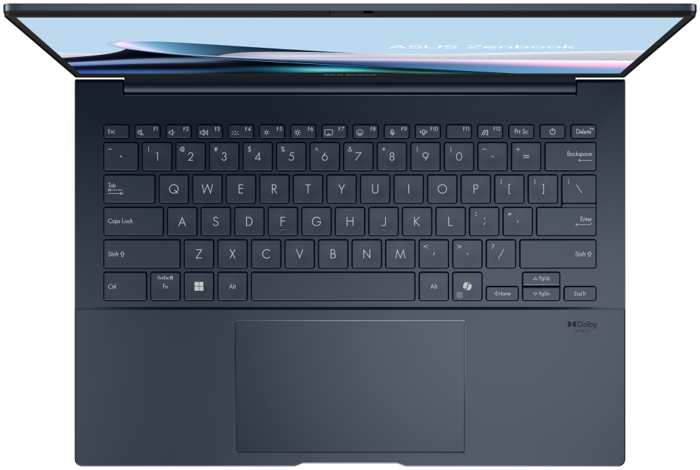ASUS Zenbook 14 OLED UX3405CA-QD1312W - Ordenador Portátil 14" WUXGA (Intel Core Ultra 7 255H, 16GB RAM, 1TB SSD, Arc 140T, Windows 11 Home) Azul Ponder - Teclado QWERTY español