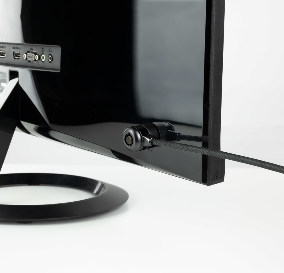 TooQ Cable de Seguridad con Llave para Portátiles 1.5 metros, Gris Oscuro