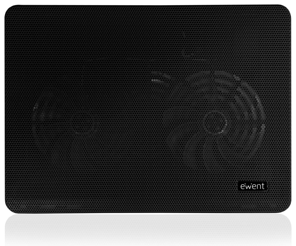 Ewent EW1256 almohadilla fría 43,2 cm (17") 1000 RPM Negro