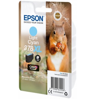 CARTUCHO TINTA EPSON C13T37954010 SINGLEPACK LIGHT CYAN 378XL CLARIA PHOTO HD INK ARDILLA