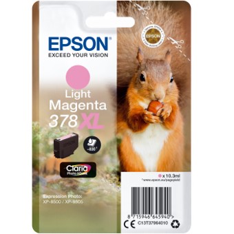 CARTUCHO TINTA EPSON C13T37964010 SINGLEPACK LIGHT MAGENTA 378XL CLARIA PHOTO HD INK ARDILLA