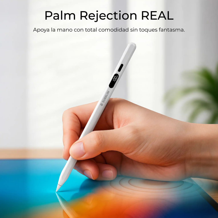SUBBLIM NoteFlow StylusPen para iPad Pantalla Batería Li-Po USB-C Carga Palm Rejection