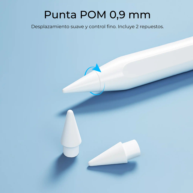 SUBBLIM NoteFlow StylusPen para iPad Pantalla Batería Li-Po USB-C Carga Palm Rejection