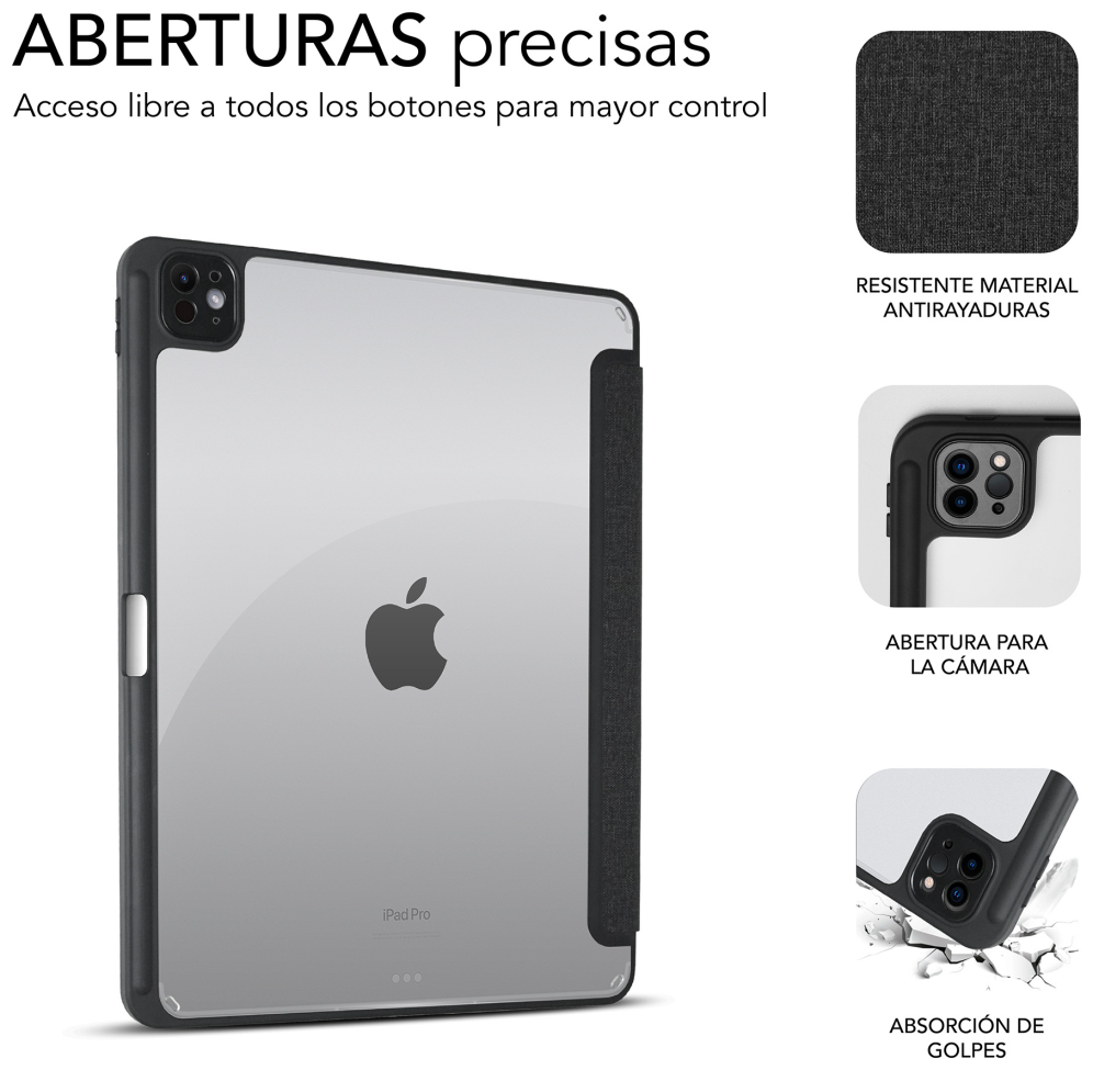 SUBBLIM SUBCST-5SC401 funda para tablet 27,9 cm (11") Folio Negro