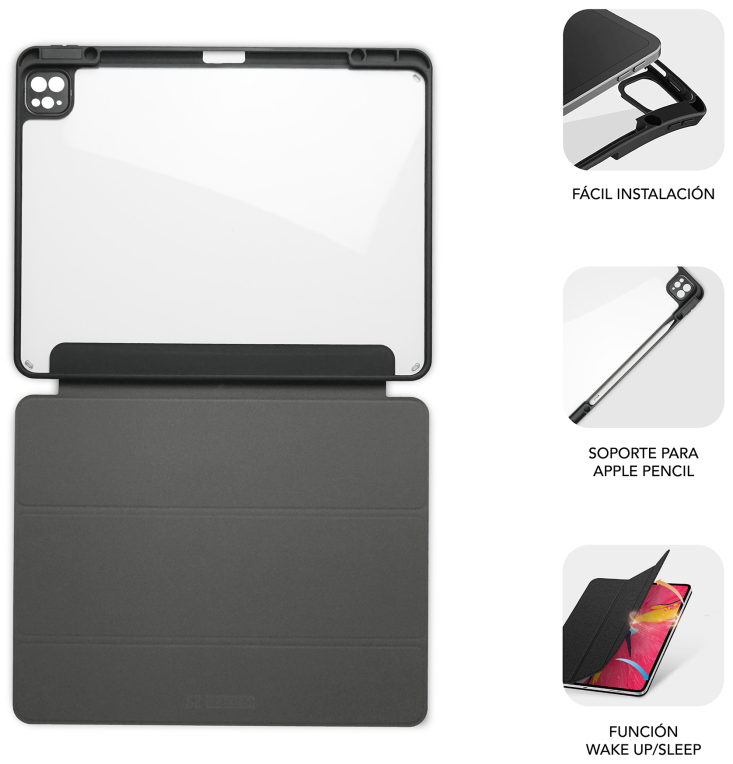 SUBBLIM SUBCST-5SC401 funda para tablet 27,9 cm (11") Folio Negro