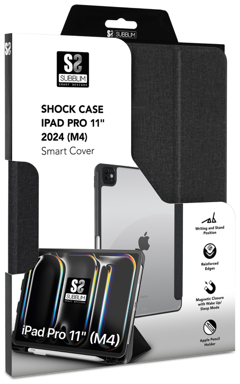 SUBBLIM SUBCST-5SC401 funda para tablet 27,9 cm (11") Folio Negro