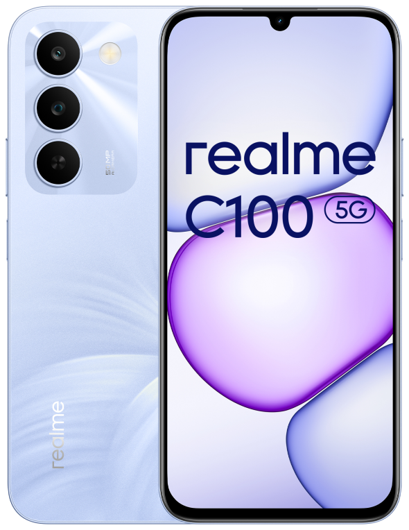 realme C100 5G 17,3 cm (6.8") SIM doble Android 16.0 USB Tipo C 4 GB 256 GB 6600 mAh Púrpura