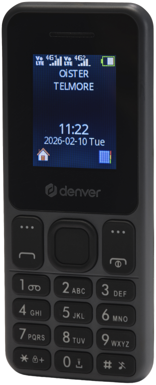 Denver FAS-1880L smartphones 4,5 cm (1.77") USB tipo A 800 mAh Negro