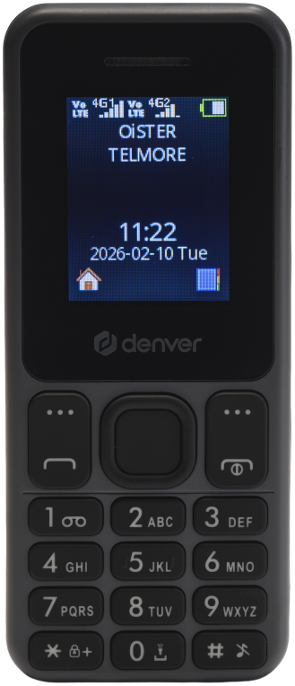 Denver FAS-1880L smartphones 4,5 cm (1.77") USB tipo A 800 mAh Negro