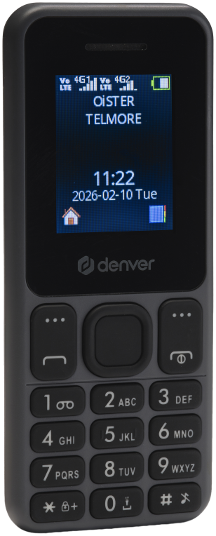 Denver FAS-1880L smartphones 4,5 cm (1.77") USB tipo A 800 mAh Negro