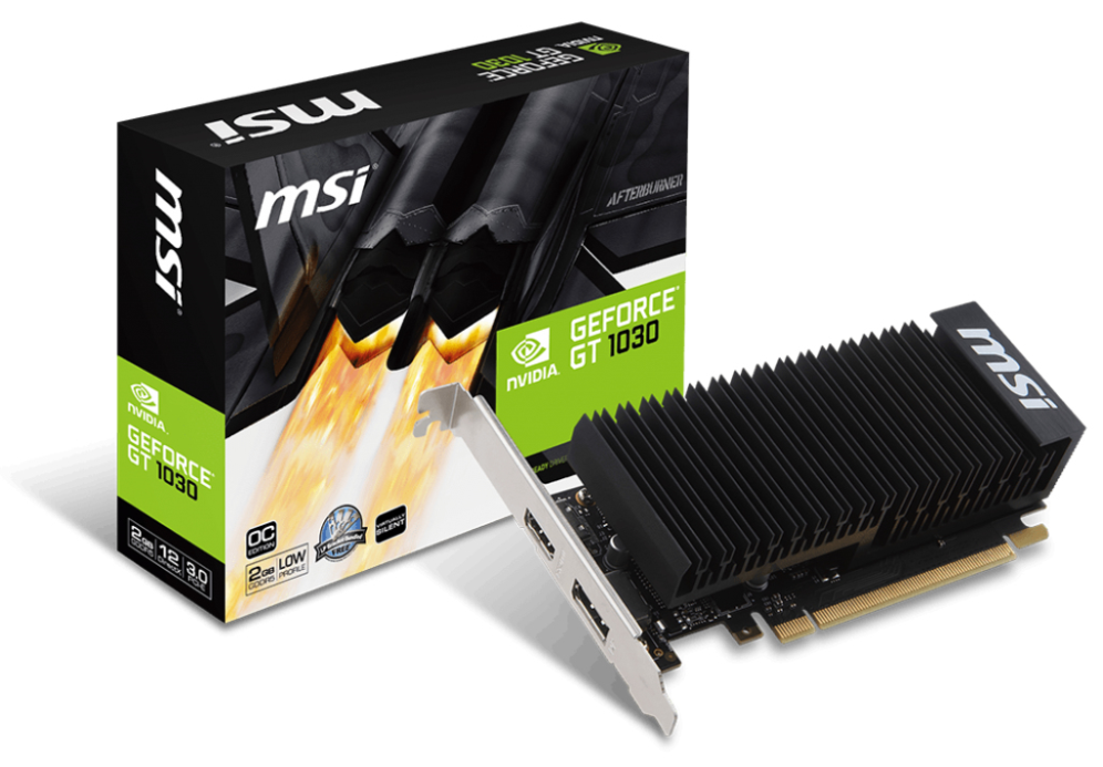 MSI GEFORCE GT 1030 2GH LP OC NVIDIA 2 GB GDDR5