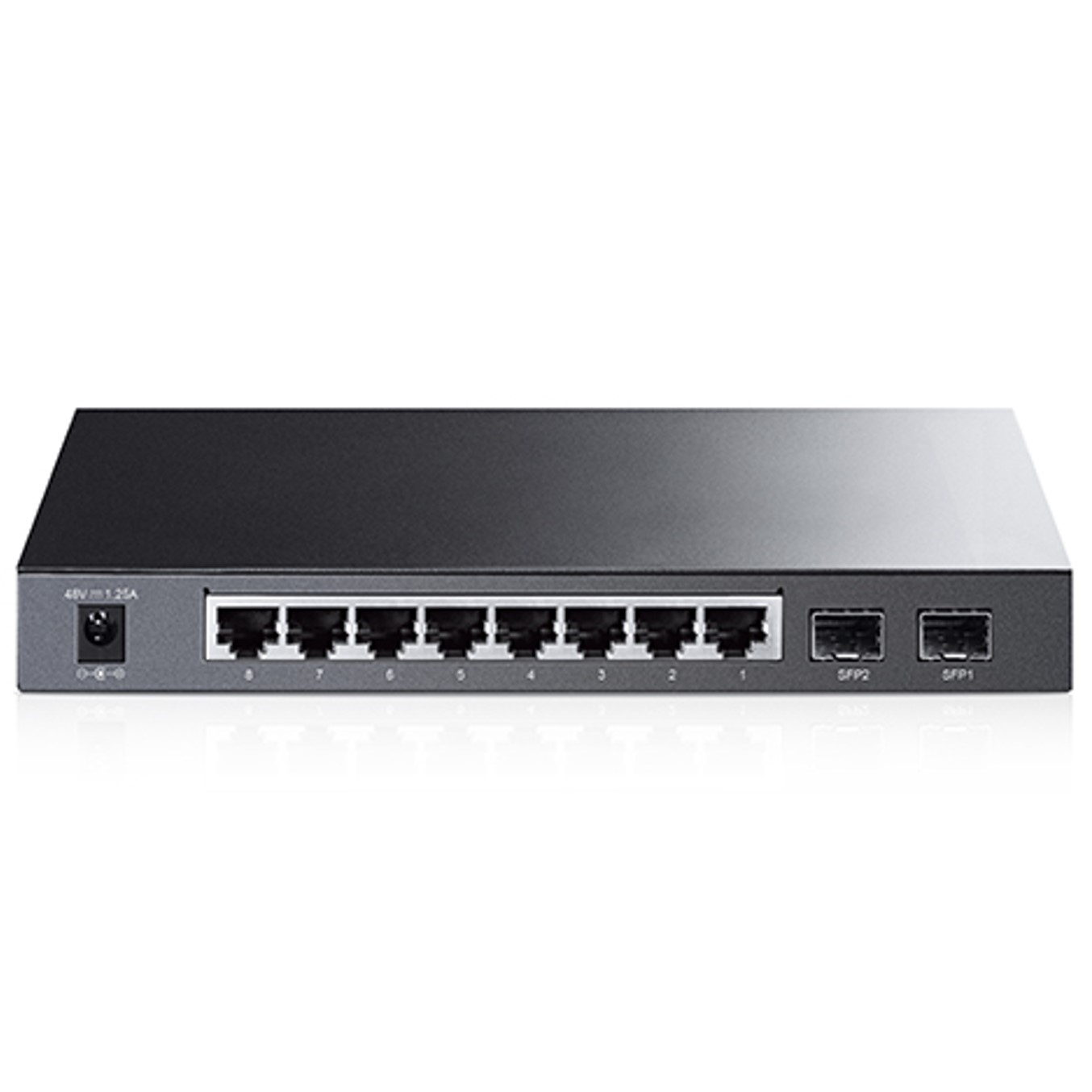 SWICHT 8 PUERTOS 10/100/1000 + 2 PTOS SPF POE 53W TP-LINK