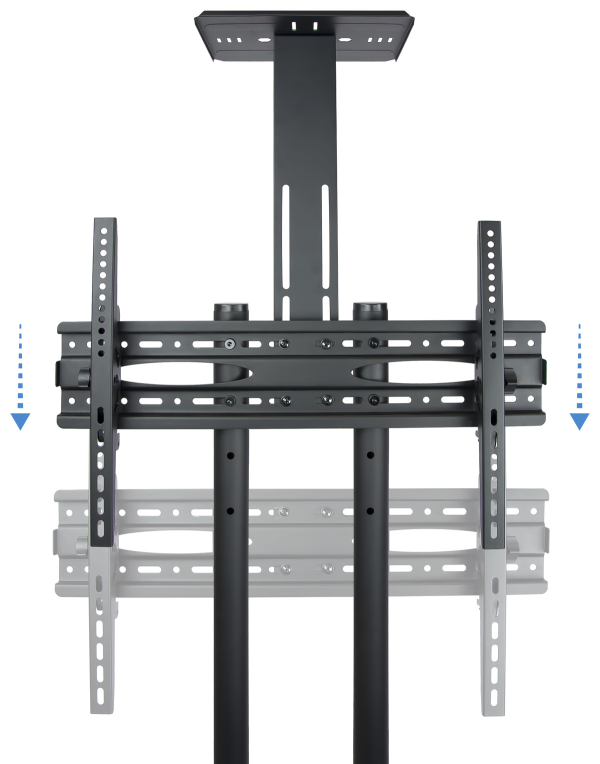 TooQ FS1470M-B soporte para pantalla de señalización 177,8 cm (70") Negro