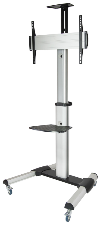 TooQ FS1870M-B soporte para pantalla de señalización 94 cm (37") Negro, Plata