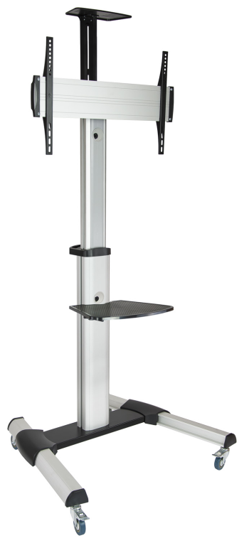 TooQ FS1870M-B soporte para pantalla de señalización 94 cm (37") Negro, Plata