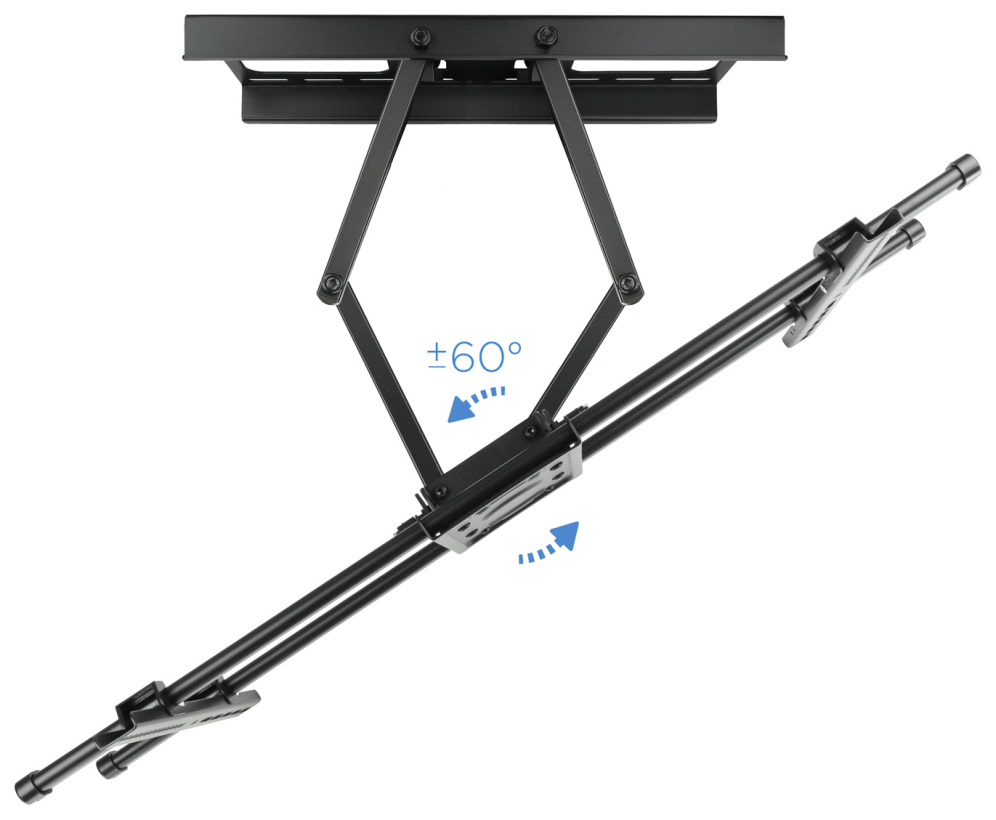 TooQ LP3790TN-B soporte para TV 2,29 m (90") Negro