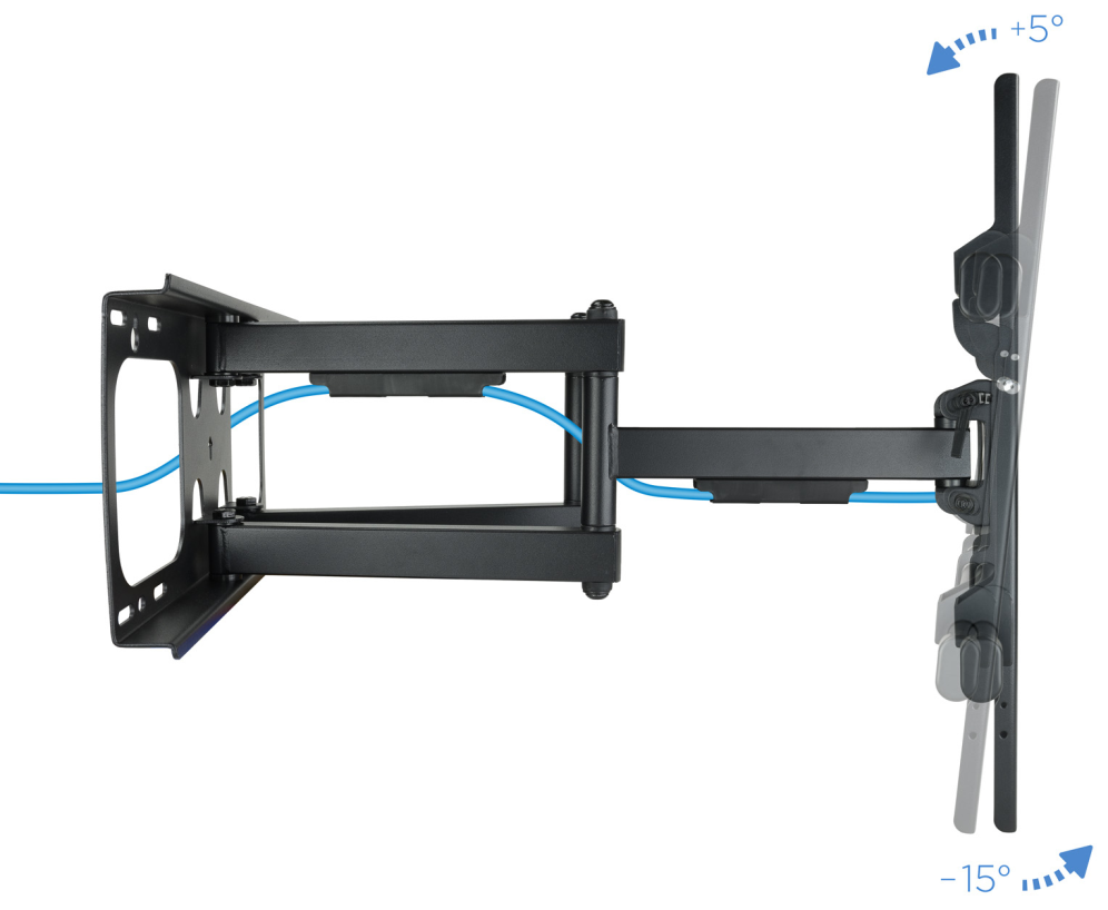 TooQ LP3790TN-B soporte para TV 2,29 m (90") Negro