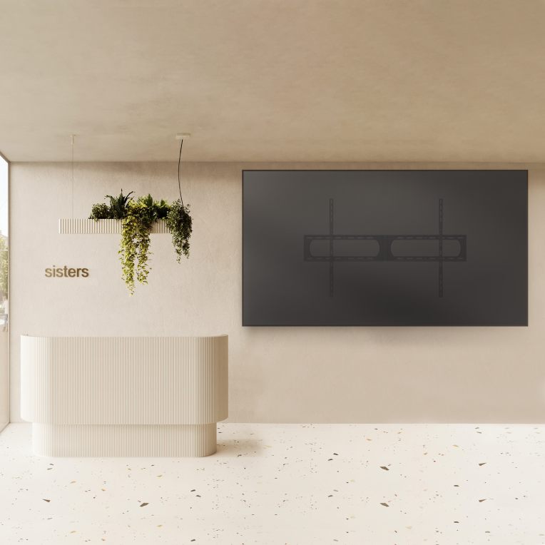 TooQ Soporte Fijo de Pared para Pantallas 37”-140”, Negro