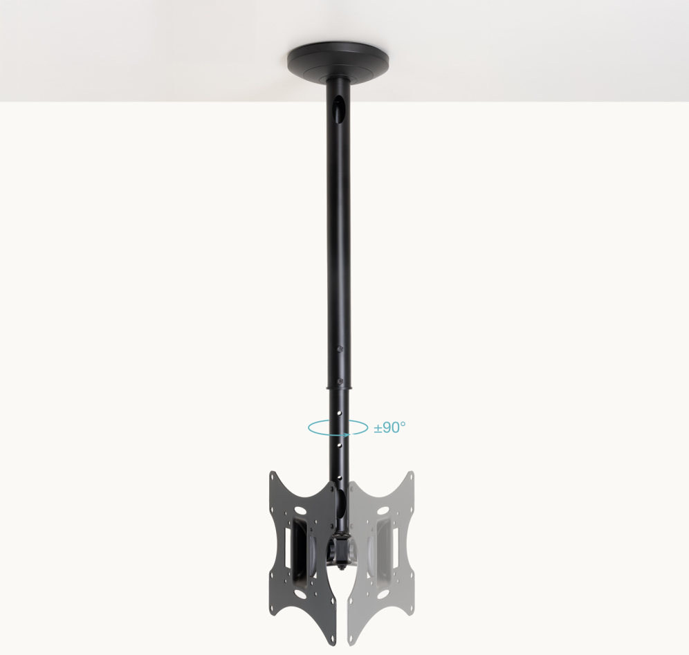 TooQ Soporte de Techo para pantallas 23”-42”, Negro