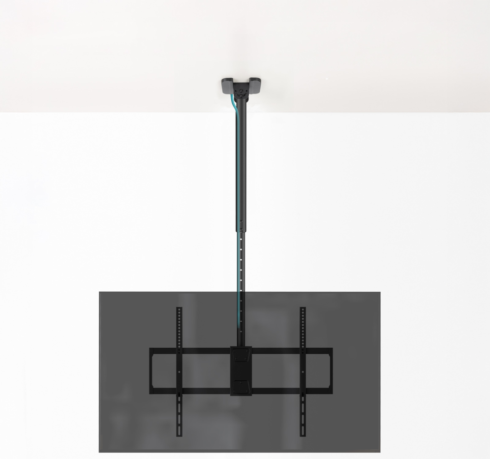 TooQ Soporte de Techo Extensible para Pantallas 50"-100", Negro