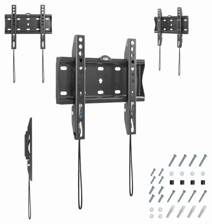 Gembird WM-42F-01 soporte para TV 106,7 cm (42") Negro