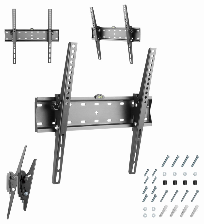 Gembird WM-55T-02 soporte para TV 139,7 cm (55") Negro