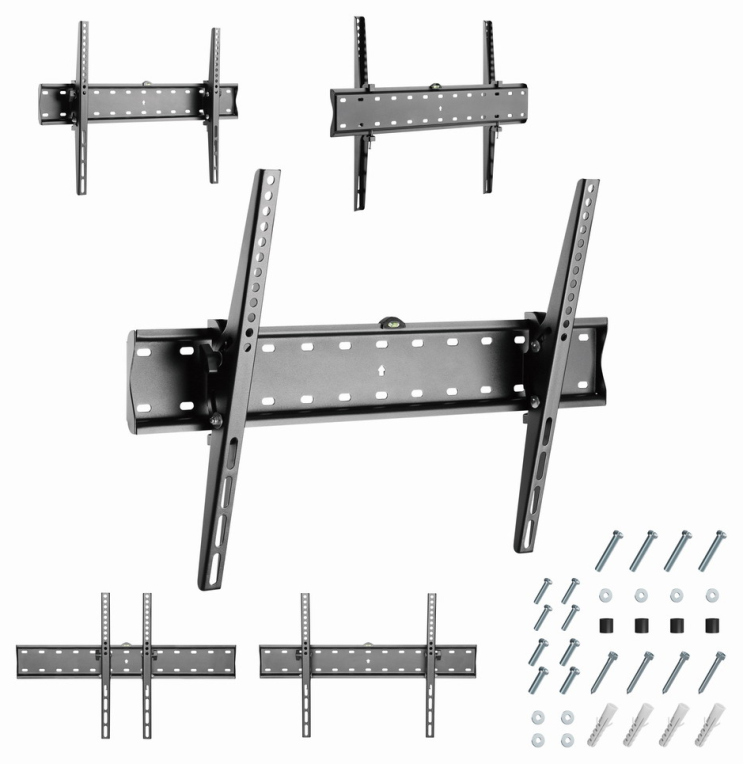 Gembird WM-70T-02 soporte para TV 177,8 cm (70") Negro