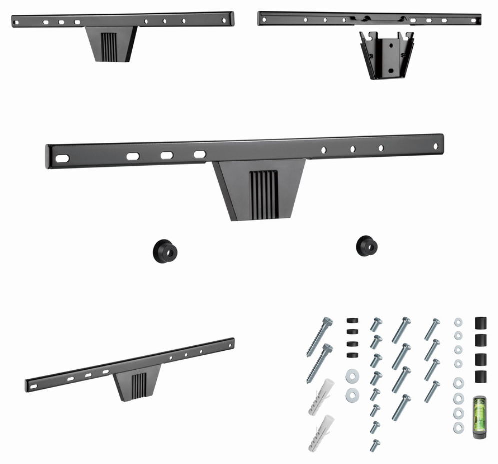 Gembird WM-S80F-01 soporte para TV 2,03 m (80") Negro