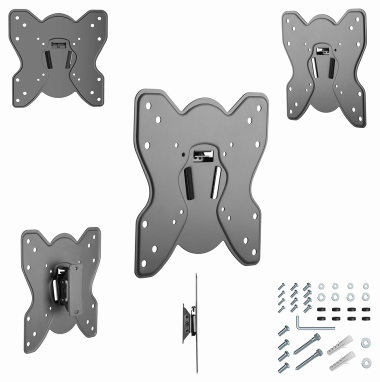 Gembird WM-42T-03 soporte para TV 106,7 cm (42") Negro