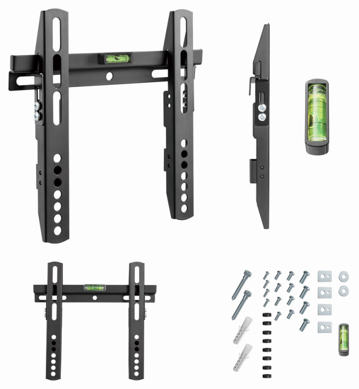 Gembird WM-42F-02 soporte para TV 106,7 cm (42") Negro