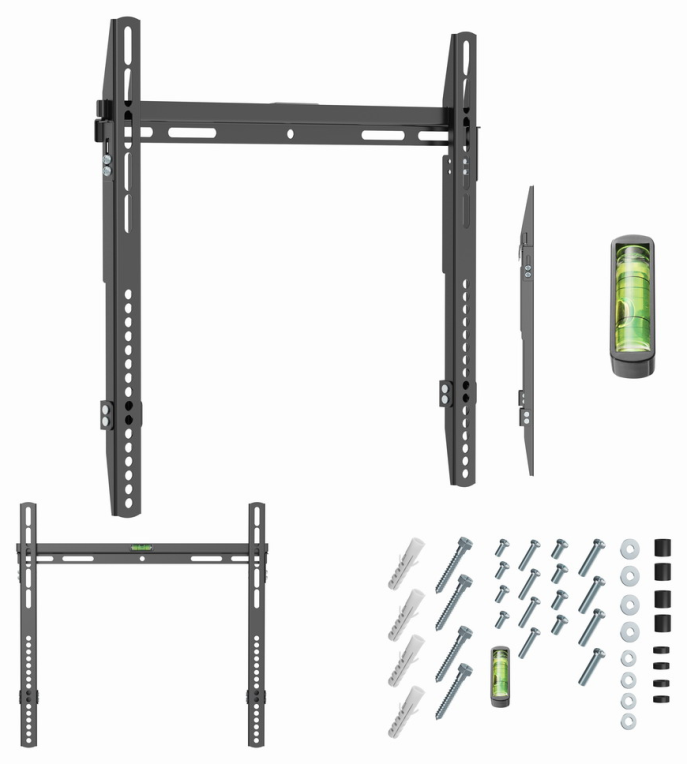 Gembird WM-55F-03 soporte para TV 139,7 cm (55") Negro