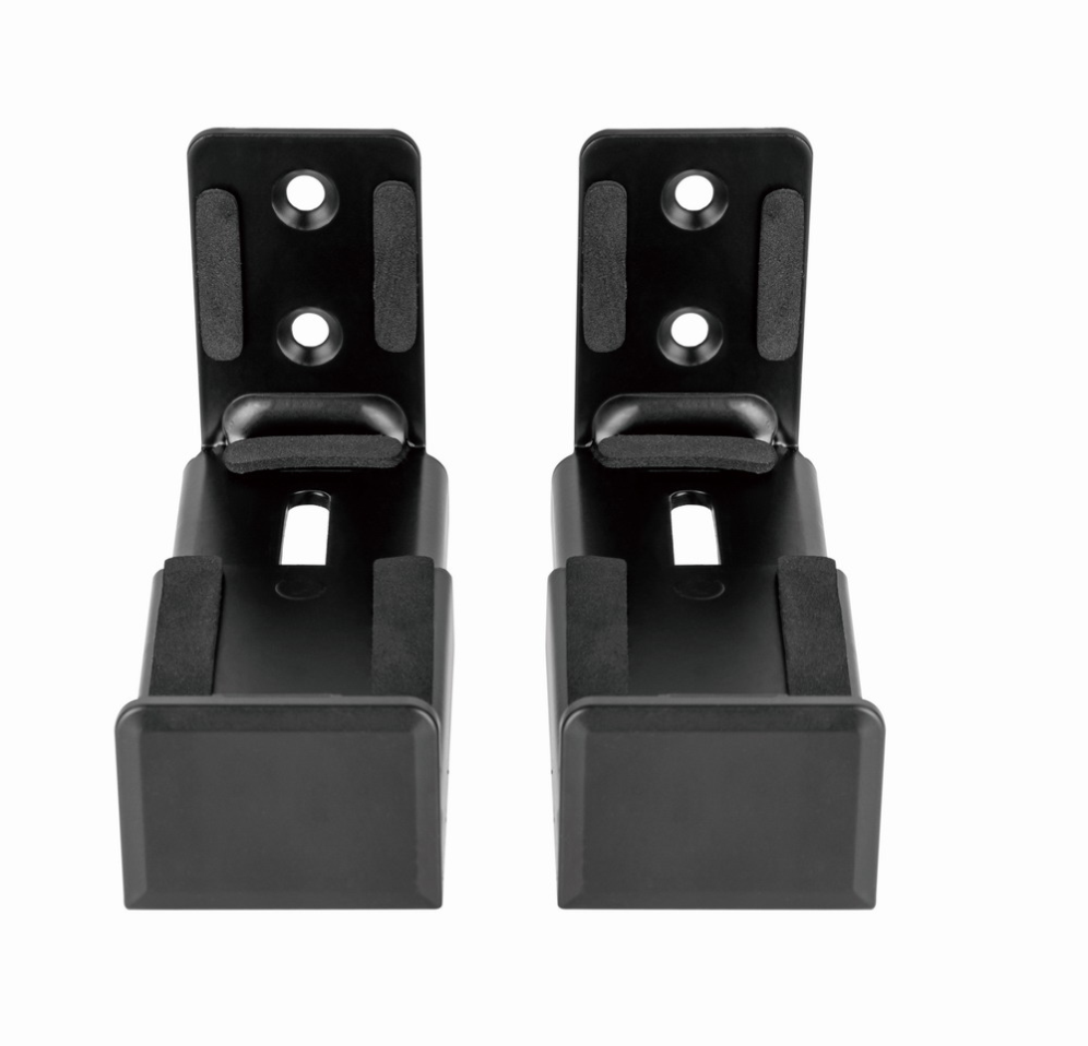 Gembird WM-SB-01 soporte de altavoz Pared Acrilonitrilo butadieno estireno (ABS), Acero Negro