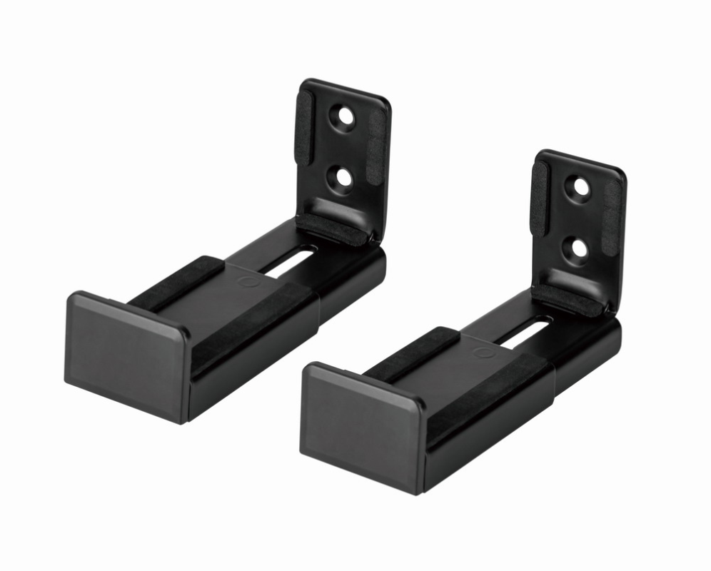 Gembird WM-SB-01 soporte de altavoz Pared Acrilonitrilo butadieno estireno (ABS), Acero Negro
