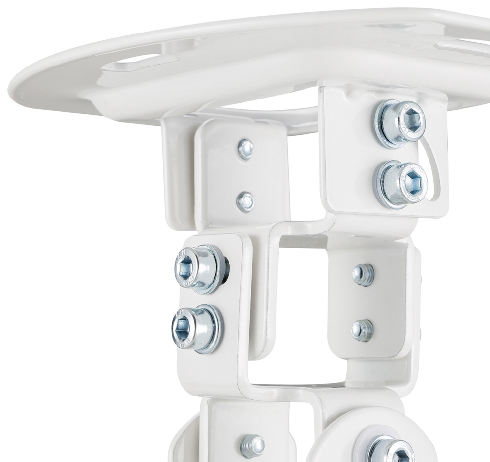 AISENS Soporte Universal Giratorio, Inclinable de Techo para Proyector 13.5Kg, Blanco