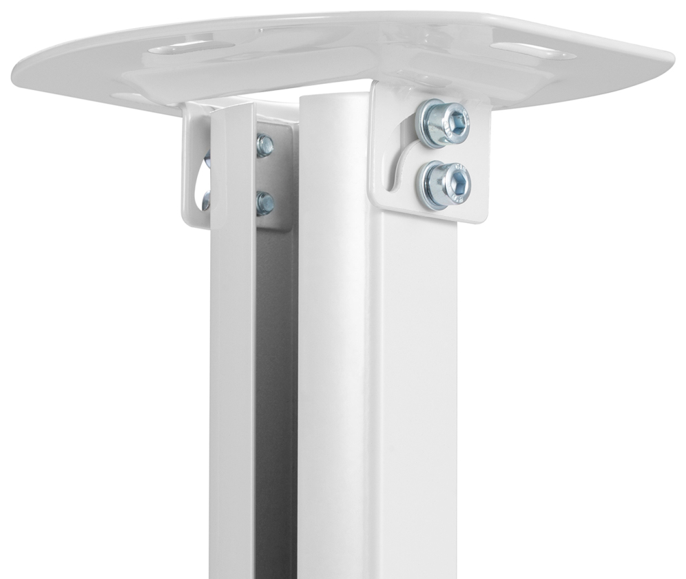 AISENS Soporte Universal Giratorio, Inclinable y Extensible de Techo para Proyector 13.5Kg, Blanco