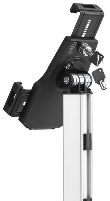 AISENS Soporte Antirobo de Sobremesa Ajustable (1 Pivote) para Tablet, Negro