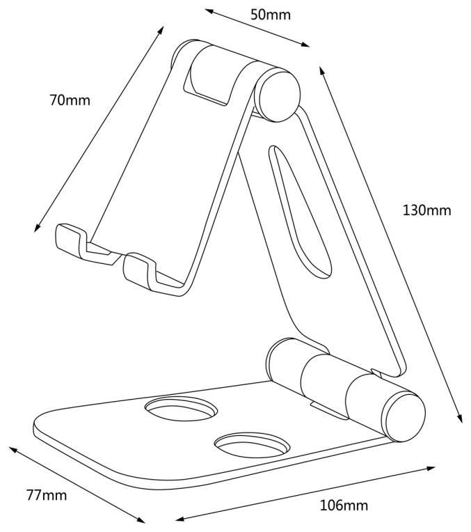 AISENS Soporte De Sobremesa Tamaño XL Ajustable (2 Pivotes) Para Movil / Tablet, Gris