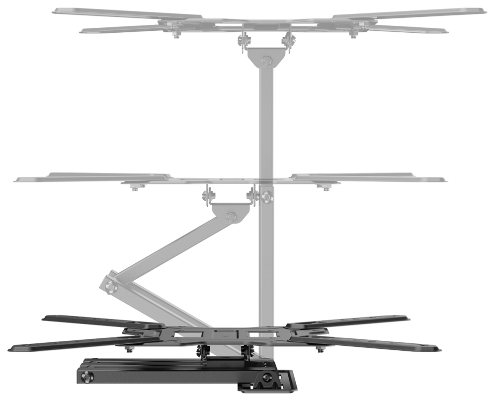 AISENS Soporte Eco Giratorio, Inclinable Para Monitor/TV 30kg (3 Pivotes) De 23"-65", Negro
