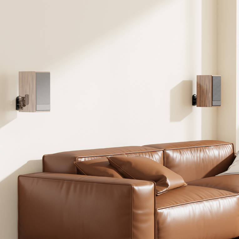 AISENS Soporte Universal De Pared Giratorio E Inclinable Para Altavoces, Negro