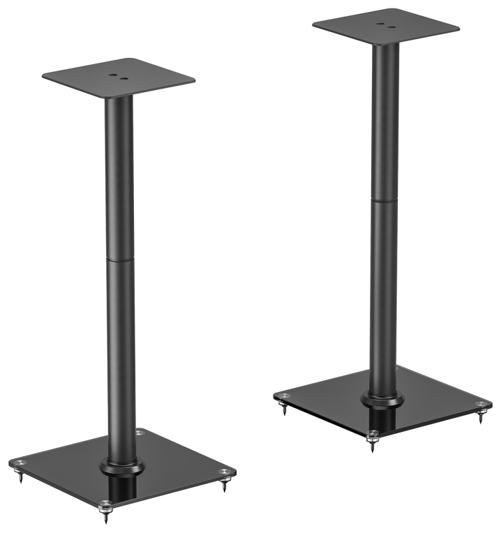 AISENS Soporte Universal De Suelo Para Altavoces, Negro