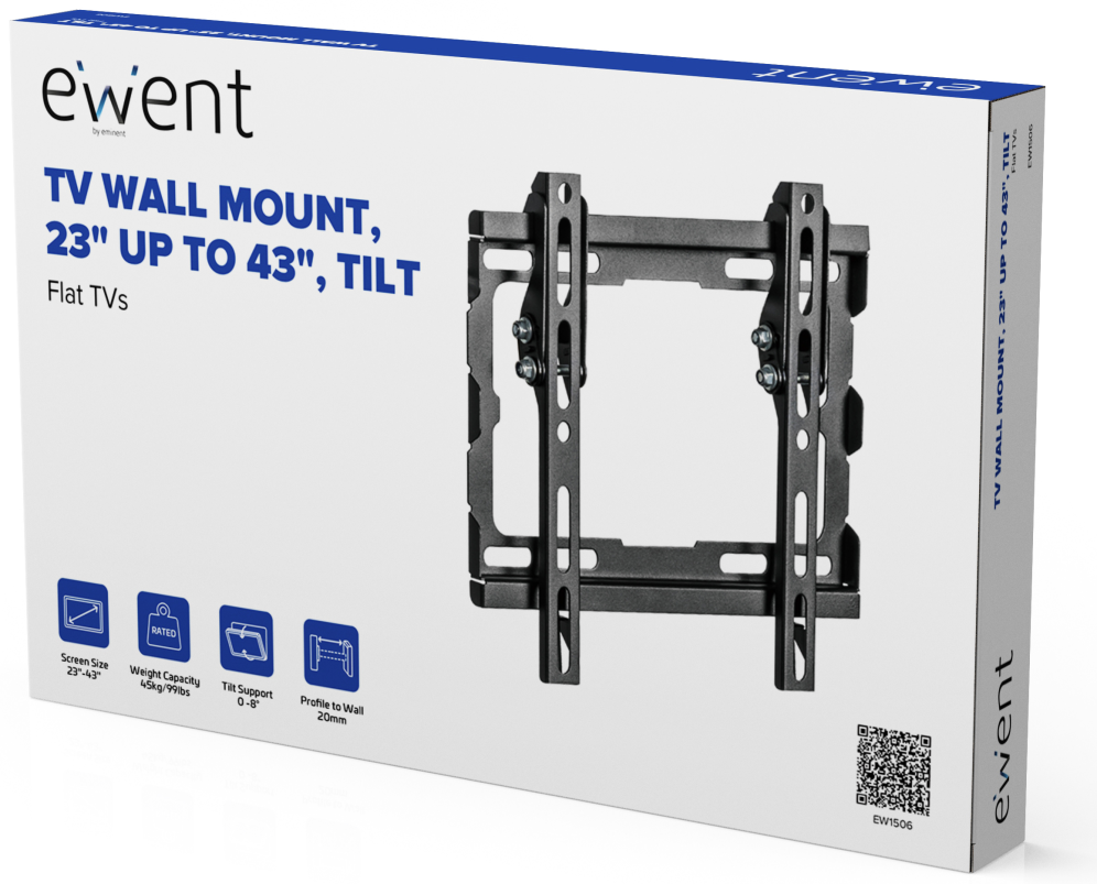 Ewent EW1506 soporte para TV 106,7 cm (42") Negro
