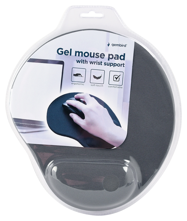 Gembird MP-GEL-GR alfombrilla para ratón Gris