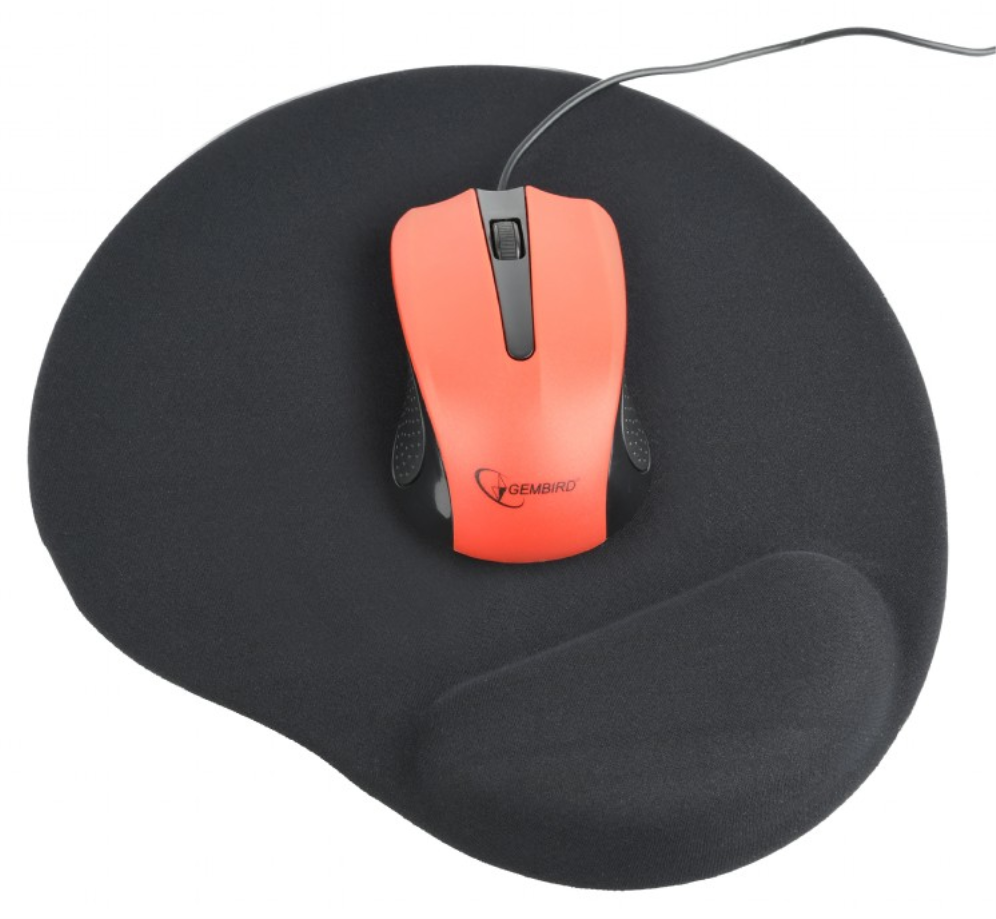 Gembird MP-GEL-BK alfombrilla para ratón Alfombrilla de ratón para juegos Negro