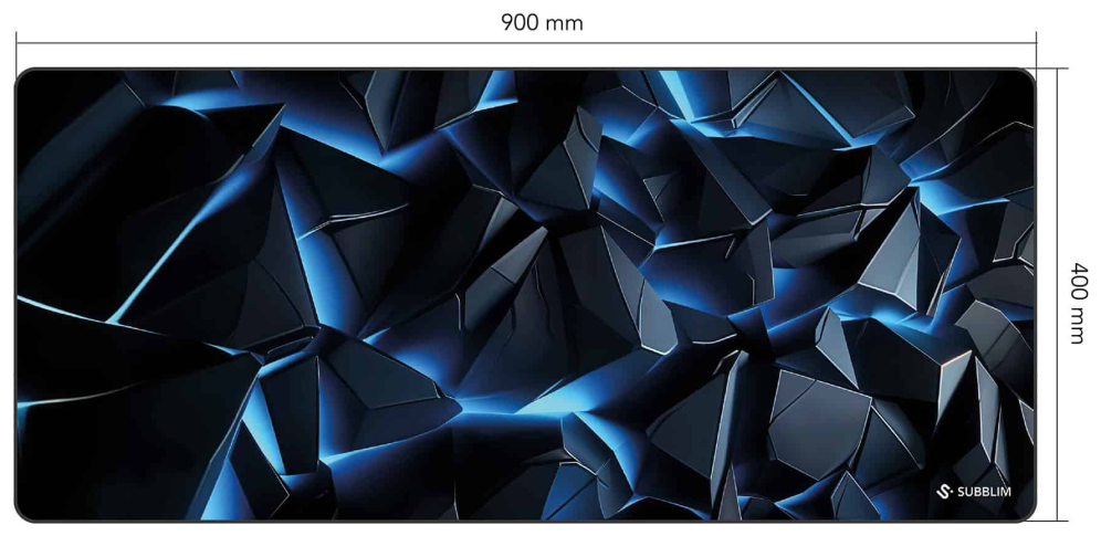 SUBBLIM Blue Obsidian XL Mouse Pad Alfombrilla de ratón para juegos Azul oscuro