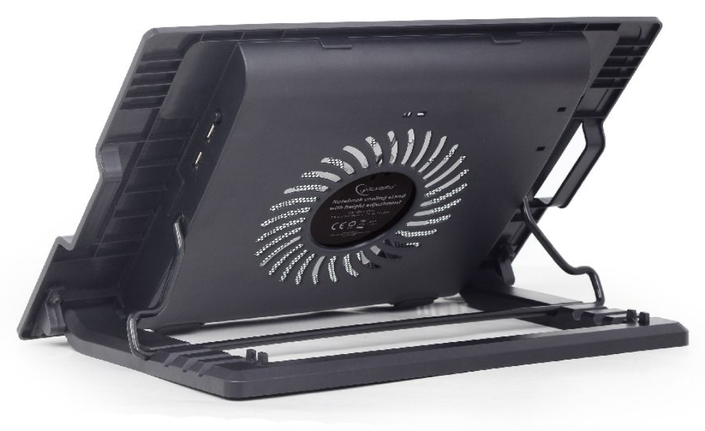 Gembird NBS-1F17T-01 almohadilla fría 43,2 cm (17") 1500 RPM Negro
