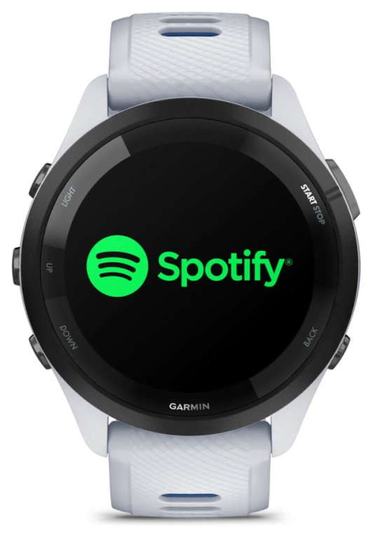 Garmin Forerunner 265 3,3 cm (1.3") AMOLED 46 mm Digital 416 x 416 Pixeles Pantalla táctil Negro, Blanco Wifi GPS (satélite)