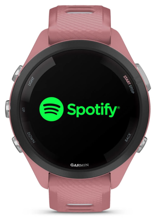 Garmin Forerunner 265S 2,79 cm (1.1") AMOLED 42 mm Digital 360 x 360 Pixeles Pantalla táctil Negro, Rosa Wifi GPS (satélite)