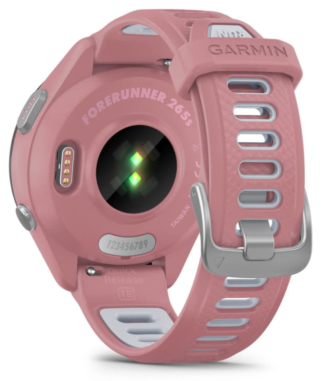 Garmin Forerunner 265S 2,79 cm (1.1") AMOLED 42 mm Digital 360 x 360 Pixeles Pantalla táctil Negro, Rosa Wifi GPS (satélite)
