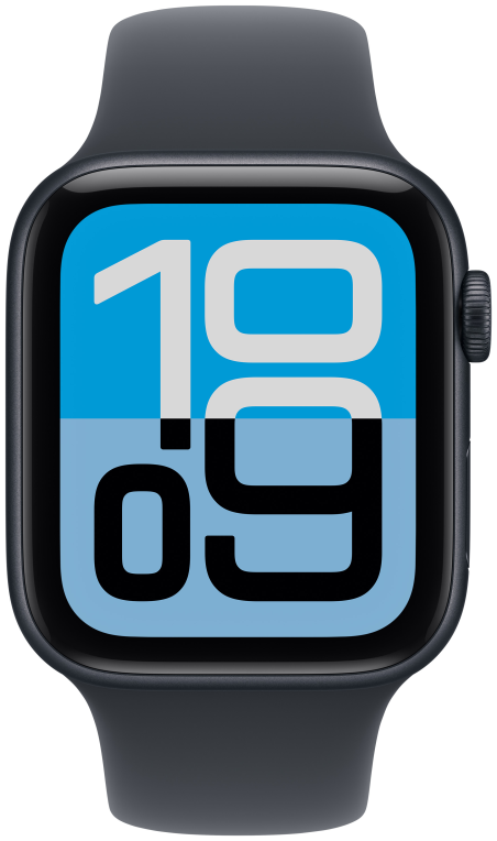 Apple Watch SE (3nd generation) 4,52 cm (1.78") OLED 44 mm Digital 368 x 448 Pixeles Pantalla táctil 5G Negro Wifi GPS (satélite)