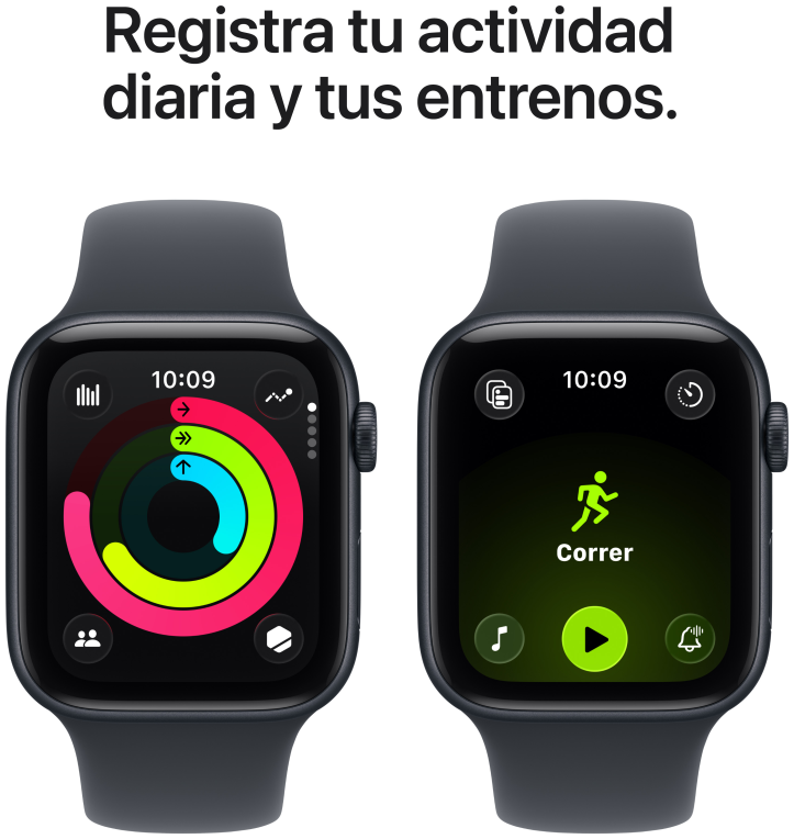 Apple Watch SE (3nd generation) 4,52 cm (1.78") OLED 44 mm Digital 368 x 448 Pixeles Pantalla táctil 5G Negro Wifi GPS (satélite)
